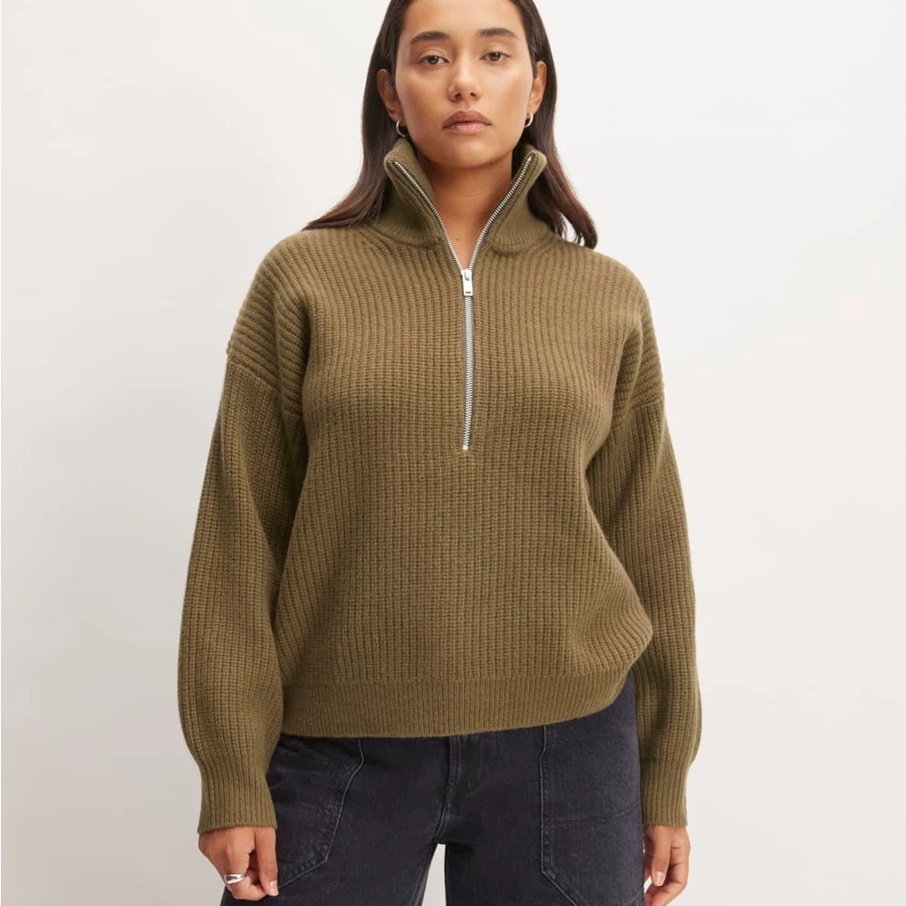 Everlane Half-Zip Wool Sweater